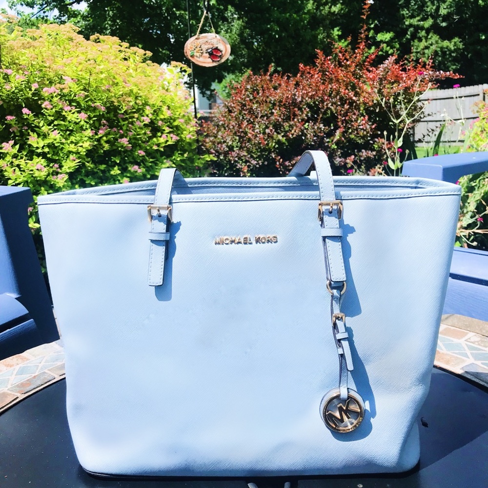 Michael Kors baby blue purse